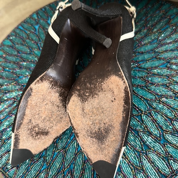 Stuart Weitzman black and white heels, shoes - Picture 5 of 5